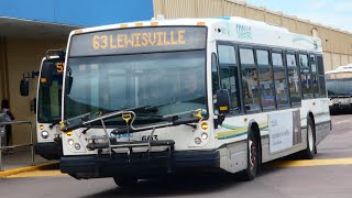 Short Ride Codiac Transpo 2007 NovaBus LFS 603 On Route 63 Lewisville [upl. by Nameloc]