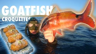 Spearfishing Catch amp Cook  Goatfish Croquettes [upl. by Atikat]