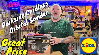 Parkside Cordless Orbital Sander  In The Workshop [upl. by Mychal477]