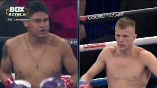 Resumen  Vaquero Navarrete vs Liam Wilson BoxAzteca 🥊 [upl. by Onimod]