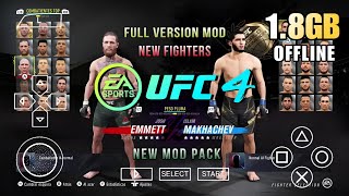 UFC4 Mobile PPSSPP Android Offline Mod UFC Undisputed 2010  New Fighters  UPDATE  Gameplay [upl. by Dmitri]