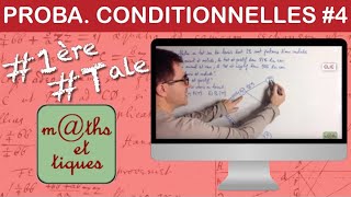 Appliquer la formule des probabilités totales  PremièreTerminale [upl. by Netnilc]