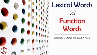 Lexical Words vs Function Words [upl. by Hayton829]