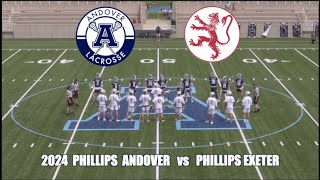 2024 Phillips Academy Andover Lacrosse vs Phillips Exeter [upl. by Ahsikcin]