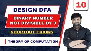 Design DFA binary Numbers not Divisible by 3 DFAFinte AutomatFA TOC FLATshort tricks [upl. by Arhna314]