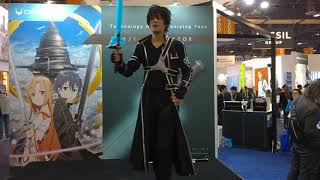 The Elucidator Sword Art Online at CES 2018 [upl. by Swann]