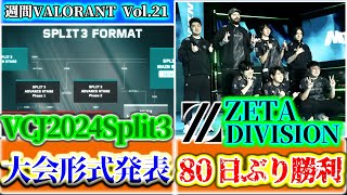 【週間VALORANT vol21】VCJ2024Split3大会フォーマット発表！  1週間で起きたVALORANTトピックをざっくり解説 【VALORANT】 [upl. by Otreblig]