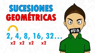 SUCESIONES GEOMÉTRICAS Super fácil  Para principiantes [upl. by Waynant]