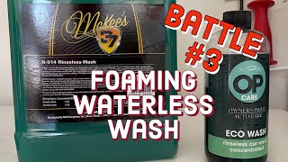 Foaming Waterless Wash Battle 3 McKee’s 37 VS Owner’s Pride Car Washing Auto Detailing [upl. by Nylloh]