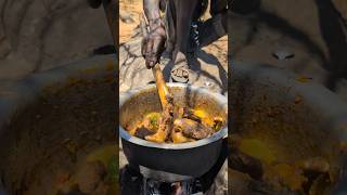 Hadzabe tribe cooks their favorite meal today So delicious and nutritious 😋😍‼️cooking hadzabetribe [upl. by Cupo228]