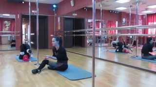 Exotic Pole Dance Tutorial  Warm Up Exercises Part 3 [upl. by Aylsworth418]