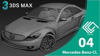 Car Modeling in 3DS Max Part 04 [upl. by Anivel]