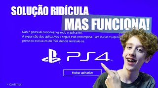 RESOLVIDO Jogos do PS4 corrompidos  SOLUÇÃO  Corrupted addon game data work around solution D [upl. by Htaras]