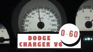 060 MPH Testing  Dodge Charger 35L V6 wExhaust [upl. by Pelaga]