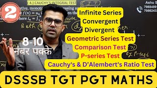 Infinite Series Convergent Divergent Geometric Series Comparison Pseries Cauchys D’Alembert [upl. by Tinor316]