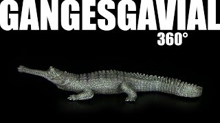 Papo ® Gangesgavial  Gavial  360° [upl. by Lyrak]