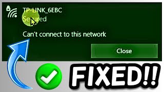 Cant Connect to this Nework  How to fix WiFi Problem [upl. by Ellered]