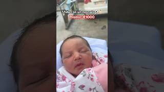 ⚽️Sfida con un neonato👶🏻Gli regalo €1000 shortvideo calcio viral youtuber shortclip fyp [upl. by Tegan]