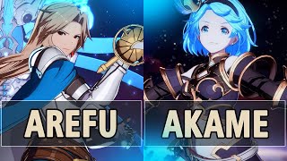 GBVSR🔥Arefu Katalina Vs Akame Djeeta🔥 High Level Gameplay [upl. by Mitzi]