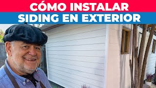 Cómo instalar siding en exterior [upl. by Ranjiv]