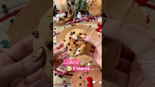 Galleta smores en airfryer 🍪receta recetaspostres [upl. by Nnylear]