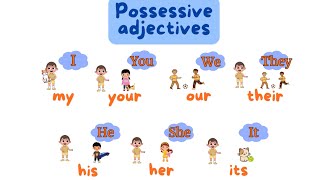 Possessive adjectives for kids Imy youyour [upl. by Nottap]