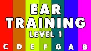 EAR TRAINING GAME Level 1  Learn amp Guess the Notes C Major Scale [upl. by Alemrac]