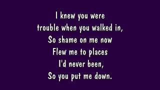 Taylor Swift  I Knew You Were Trouble Lyrics HD [upl. by Pelagias423]