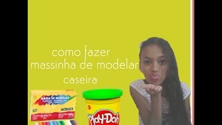 Como fazer massinha de modelar caseira [upl. by Rockie]