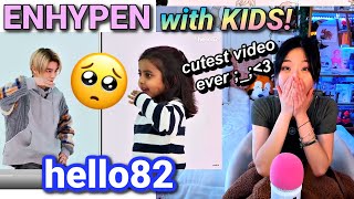 ENHYPEN with Kids  HELLO82 REACTION  sillypak Twitch VOD [upl. by Prendergast614]