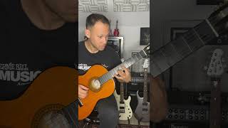 A old and cheap classical guitar at midnight guitarist classicalguitar fingerstyleguitar guitar [upl. by Edasalof]