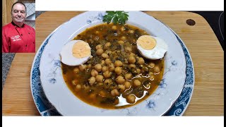 Potaje de garbanzos con espinacas Chickpea stew with spinach [upl. by Ober388]