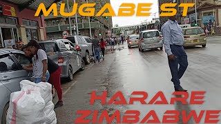 Zimbabwe Harare CBD Tour Walking Down Robert Mugabe Street City Urban Travel Adventure Explore [upl. by Rozanna]