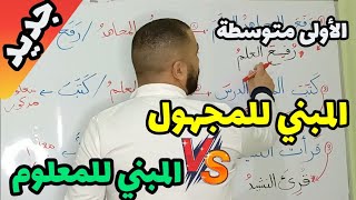 الفعل المبني للمعلوم أو المبني للمجهول و نائب الفاعل اعراب و تحويل خطوة خطوة [upl. by Elleirb]