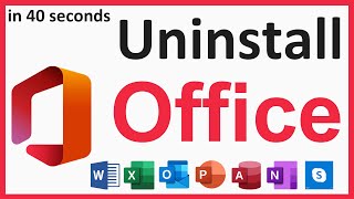 Uninstall Microsoft Office Professional Plus 2019 Windows 11 [upl. by Tatiania]