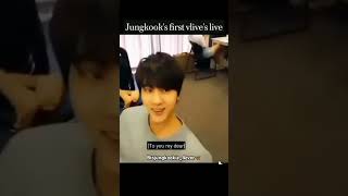 Jungkook🐰 first vlives live video🥰 bts jungkook btsjungkookie4ever btsmember foryou kpopidol [upl. by Annaet]