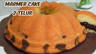 resep marmer cake ekonomis 2 telur lembut [upl. by Parrott]