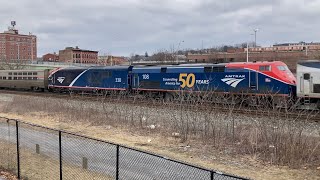 Amtrak 48 with 108 and ALC42 338 trailing  21224 [upl. by Othilia]