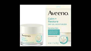 Aveeno CalmRestore Oat Gel Facial Moisturizer for SensitiveSkinGel Cream with PrebioticOat aveeno [upl. by Tabber669]