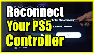 How to Reconnect amp Pair your PS5 Controller back to PS5 Fast Tutorial [upl. by Mignonne804]