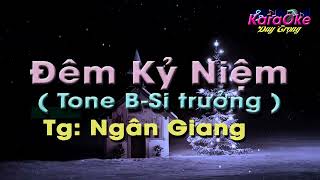 dem ky niem  tone B  karaoke guitar trong duy [upl. by Hteik]