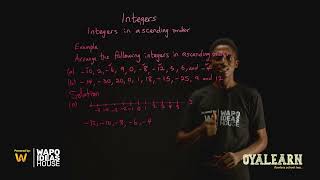 JSS1  Mathematics  Integers  Integers in ascending order [upl. by Yxel]