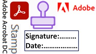 How to add a stamp to a PDF document in Adobe Acrobat DC [upl. by Ahtibbat307]