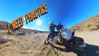 DR650 Dual Sport Offroad Joshua Tree NP Pinkham Canyon [upl. by Fanestil]