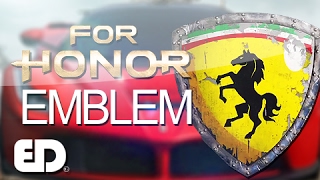 FOR HONOR FERRARI Emblem Tutorial [upl. by Ainnek]