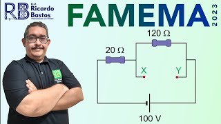 Famema 2023  Um circuito construído com elementos ideais possibilita a conexão de um resistor [upl. by Hemminger823]