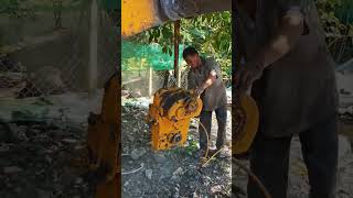 Small wheelloader cleaning before restoring Tractor wheelloader tractorvideo fyp shorts viral [upl. by Ricketts]