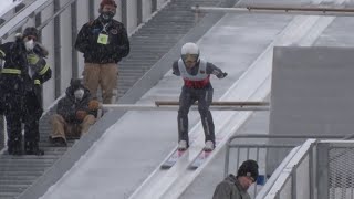 Continental Cup Ski Jump Tournament At Pine Mountain [upl. by Llenyaj795]