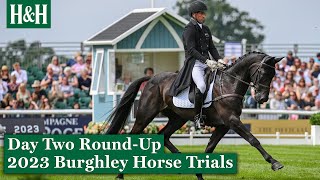 New Leader Smashes Records  Burghley Horse Trials Friday Dressage RoundUp [upl. by Enelear]