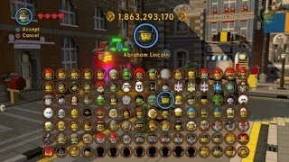 LEGO Movie Videogame  All 105 Characters Unlocked Complete Grid  Updated [upl. by Torrence]